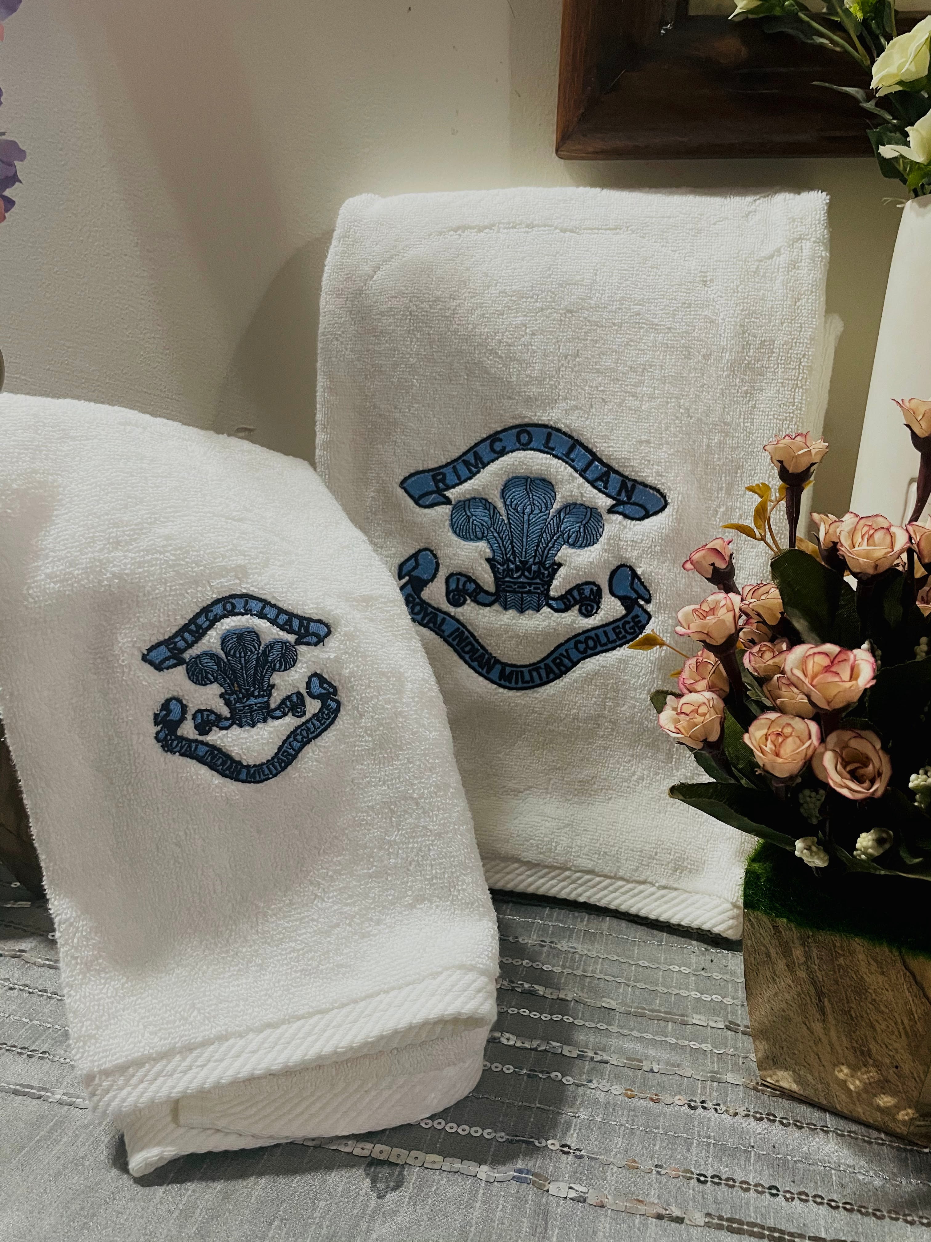 RIMC Mens' Bath Towel with Embroidered Crest