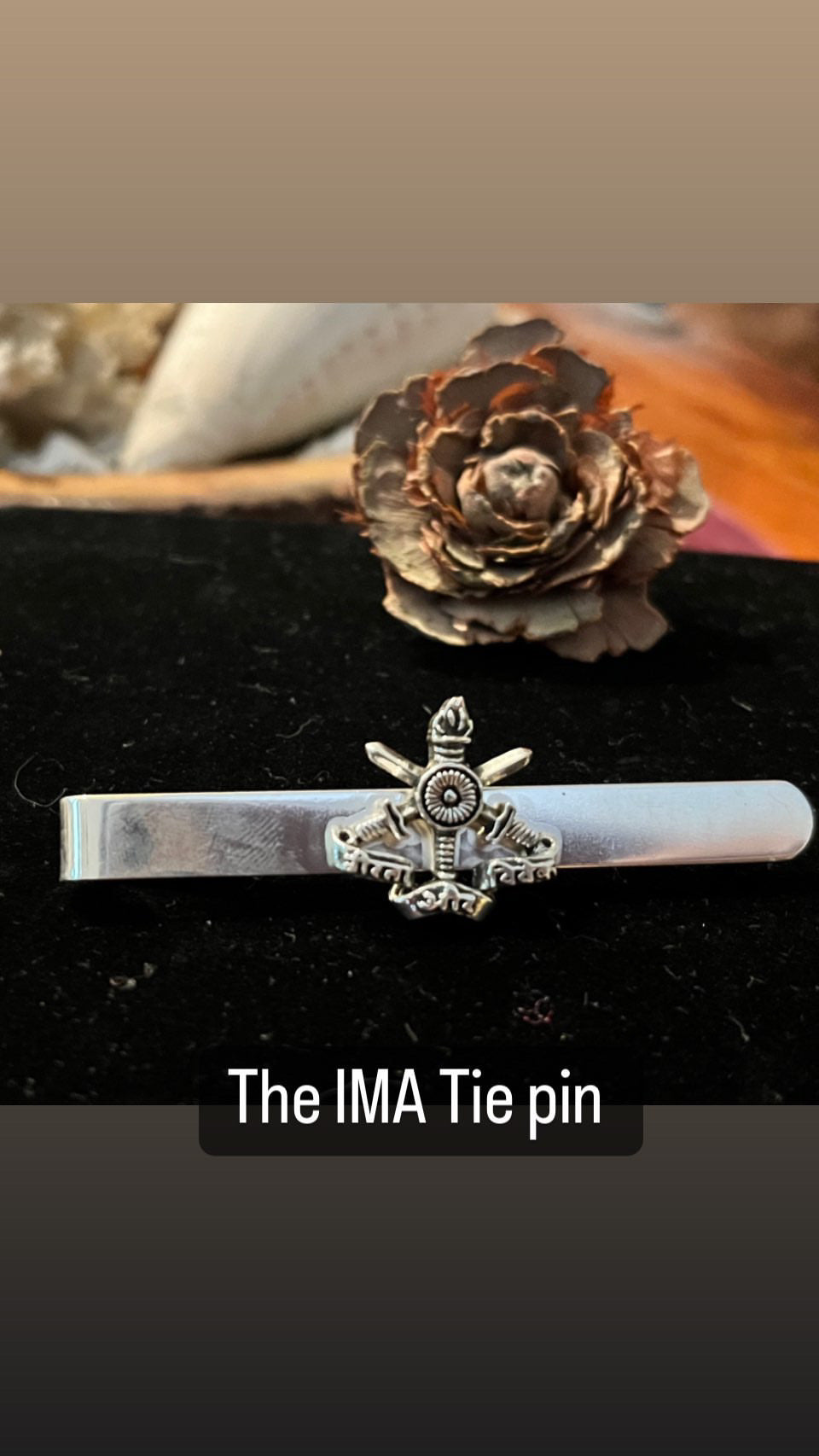 IMA TIE PINS - Silver Plated 3D Finish