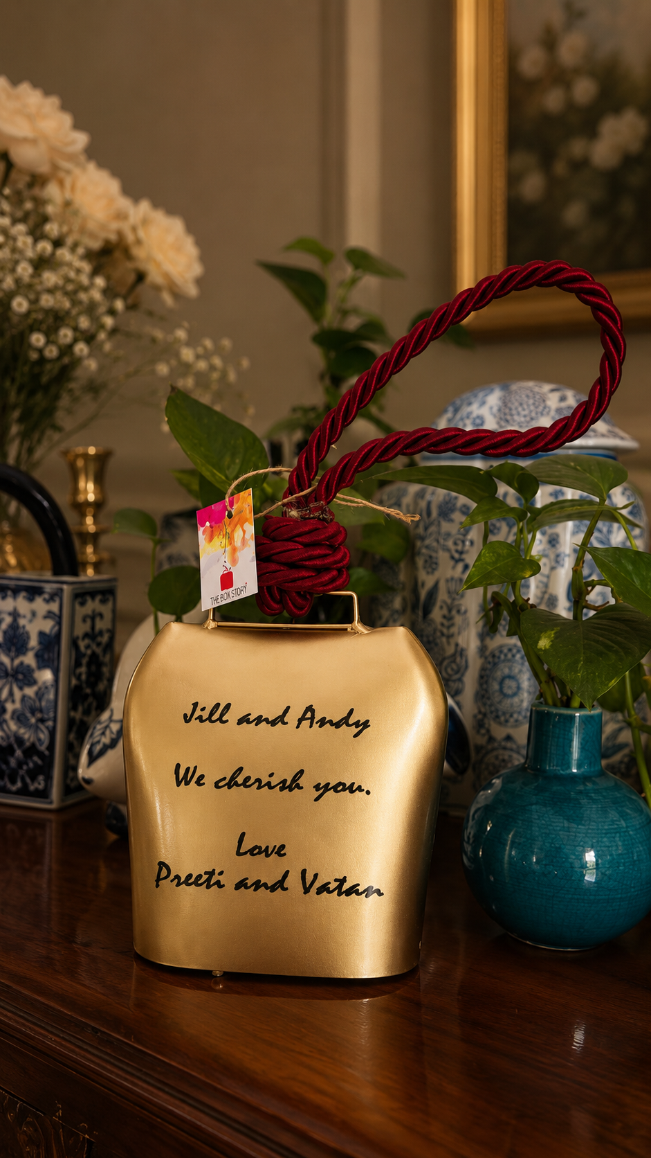 6" Handmade & Etched Message Cowbells