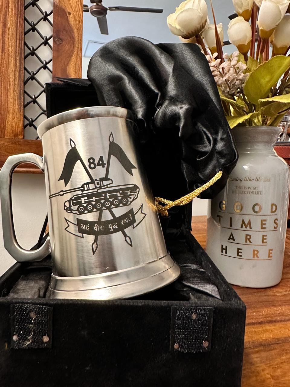 BEER TANKARDS -ETCHED (CUSTOMISABLE)