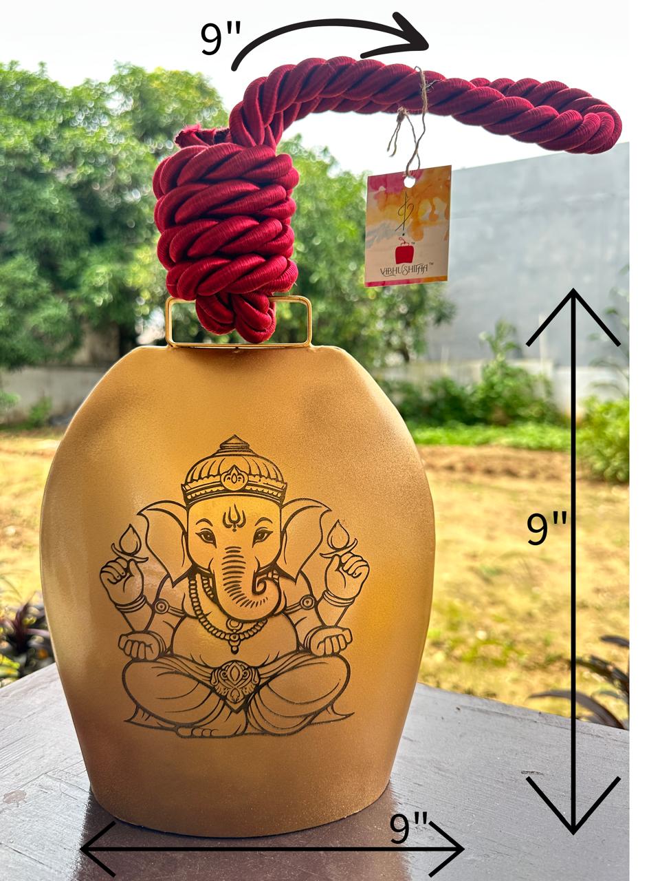 The Ganesha Bell - 9" Handmade & Etched