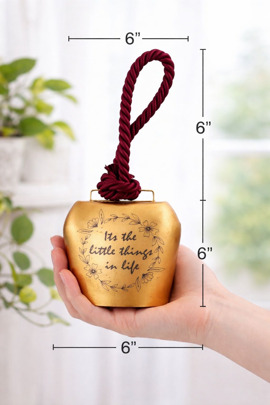 6" Handmade & Etched Message Cowbells